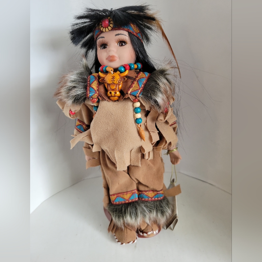 KINNEX American Indian Dolls Certified Limited Edition #339/2500 Ankit 10" Tall